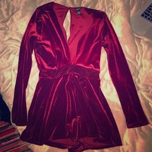 Red Velvet Romper